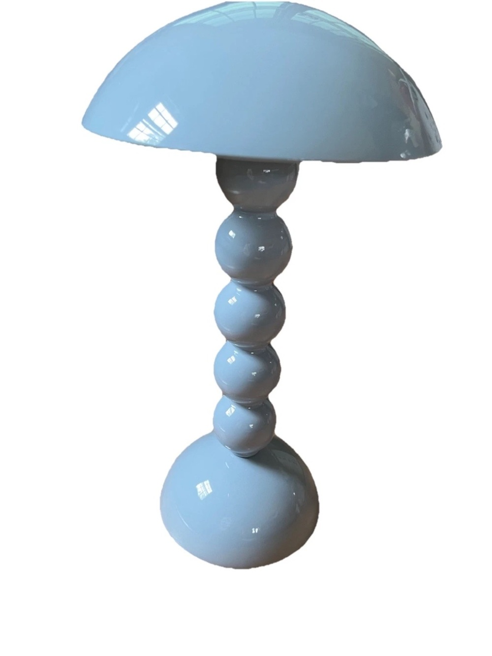 Addison Ross Bobbin Lacquer Rechargeable LED Lamp - Pale Denim Blue - CORDLESS